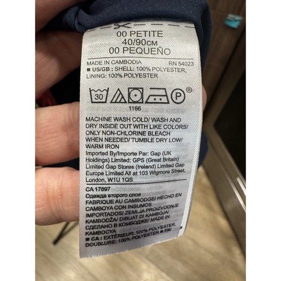 Banana Republic Patrizia Floral Racer-Neck Fit-and-Flare Dress Navy Size 00 $128 - Picture 8 of 11